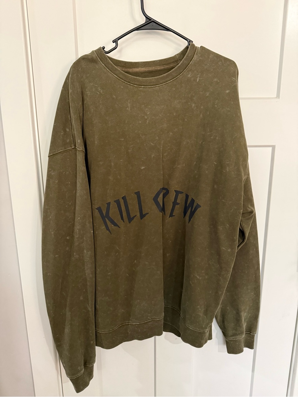 Kill Crew Olive Green Graphic Crewneck Sweatshirt
